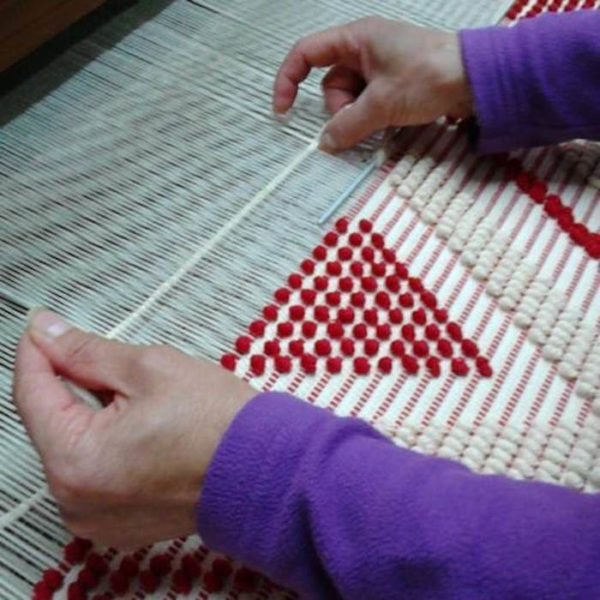 tessitura tappeto sardo