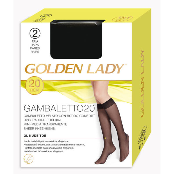 gambaletto donna in nylon golden lady 20 denari